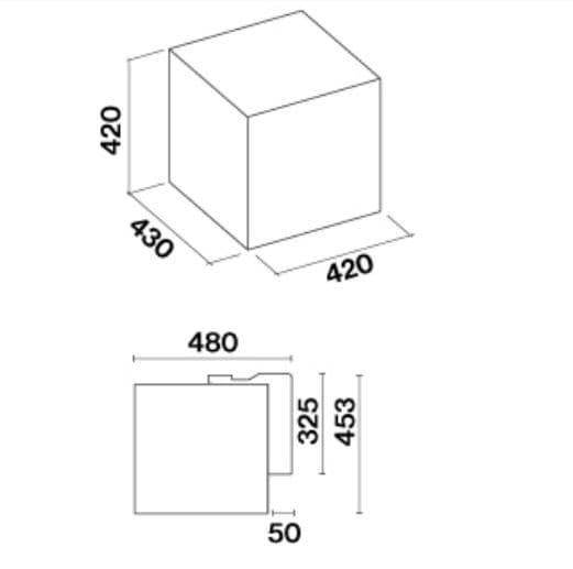 Пристенная вытяжка Falmec RUBIK 42 White (450)