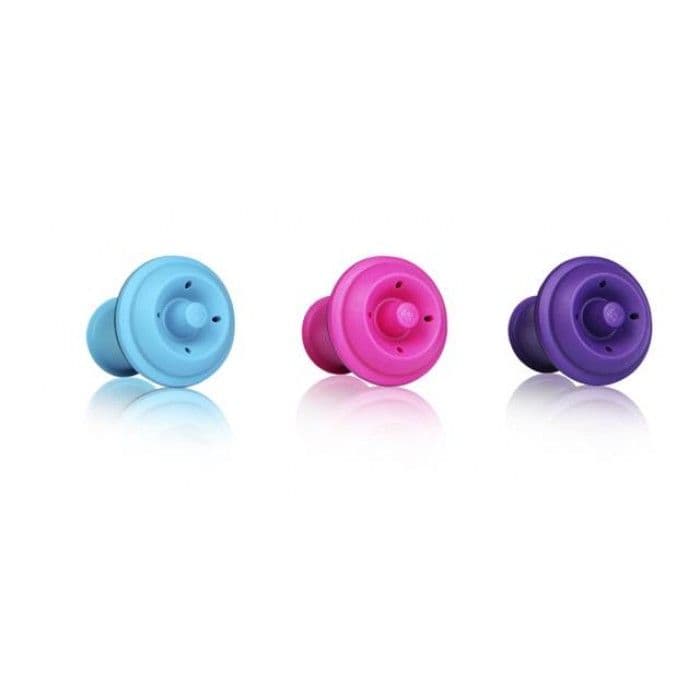 Набор Vacuvin Wine Stoppers Set of 3 Pi/Bl/Pu цветные