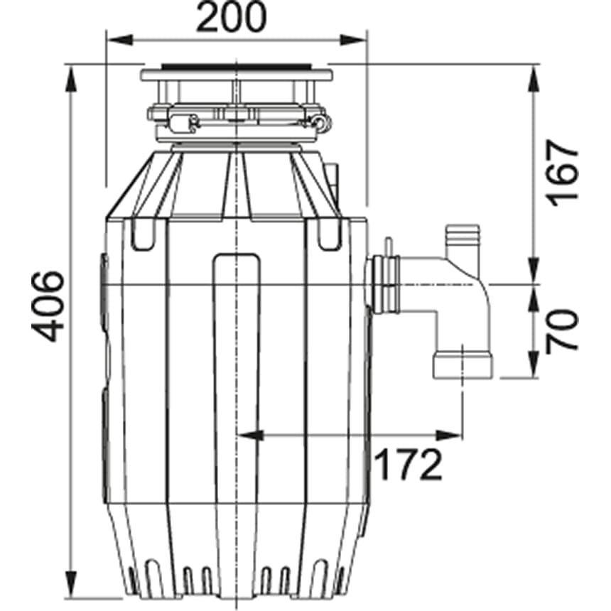 Измельчитель пищевых отходов Franke Turbo Elite TE-125  (134.0535.242)