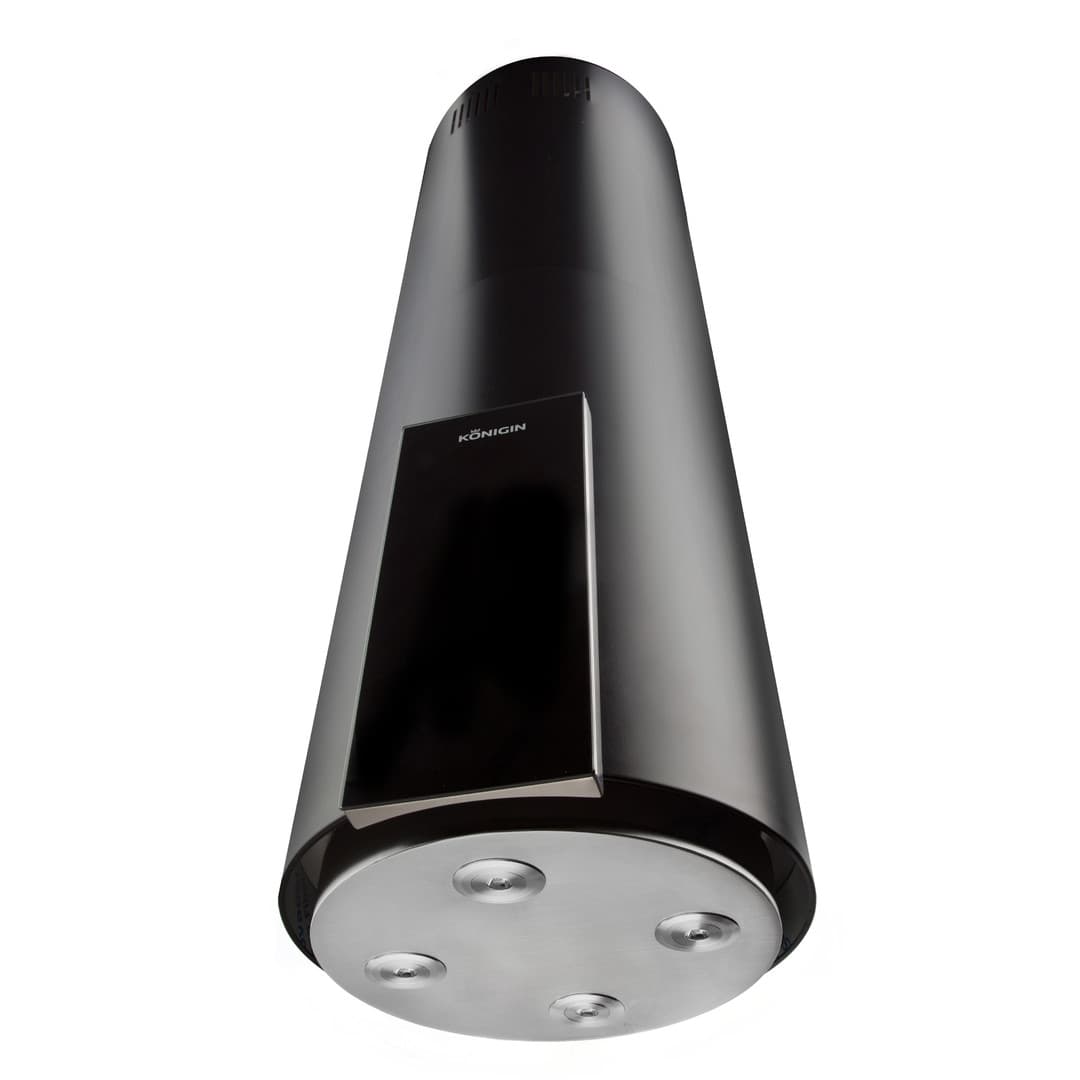 Островная вытяжка Konigin Equilibrium Black Glass