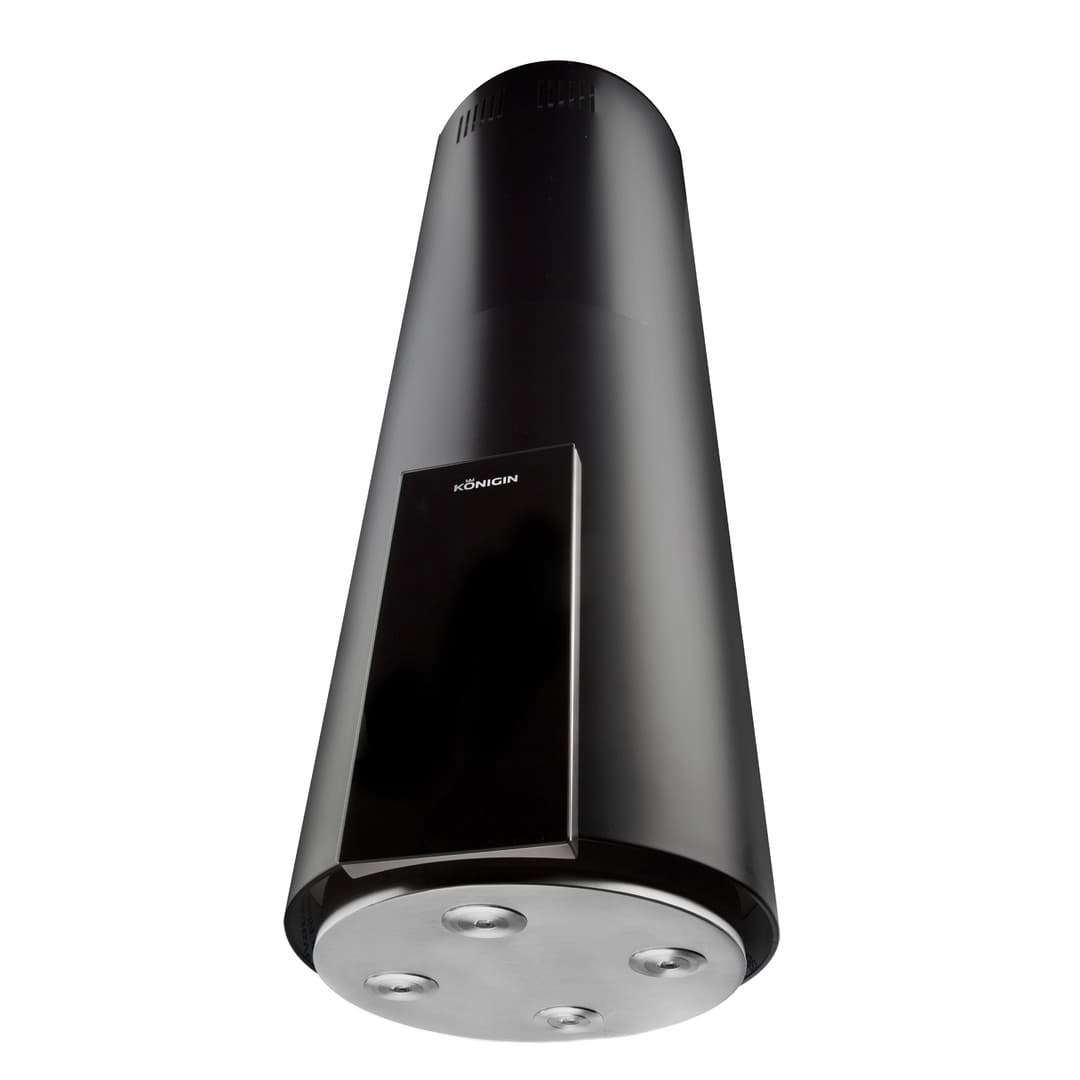 Островная вытяжка Konigin Equilibrium Black Glass