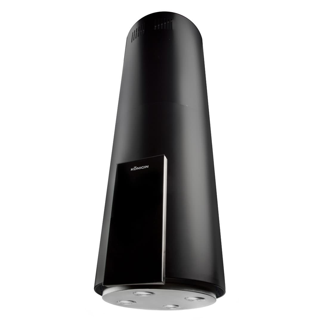 Островная вытяжка Konigin Equilibrium Black Glass