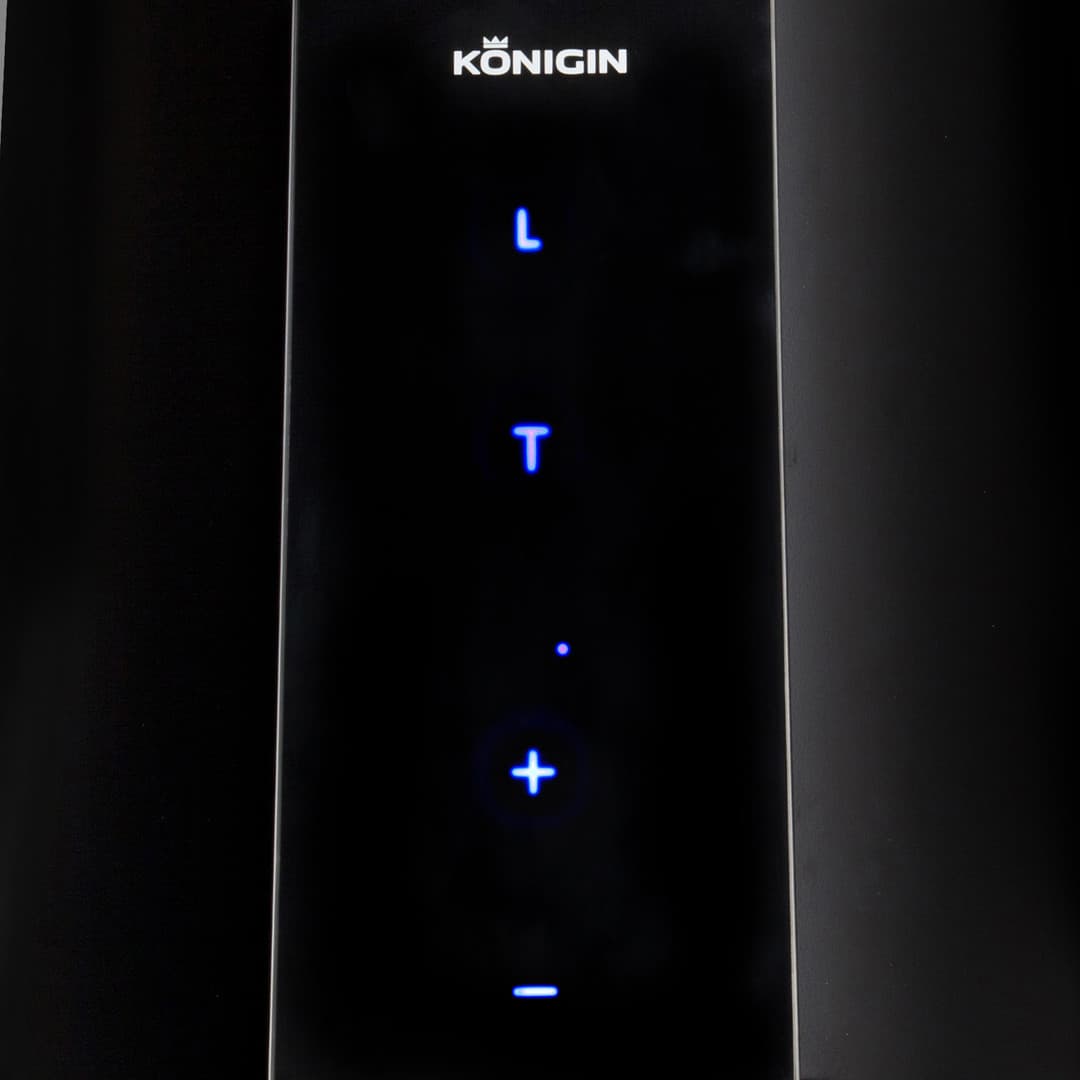 Островная вытяжка Konigin Equilibrium Black Glass