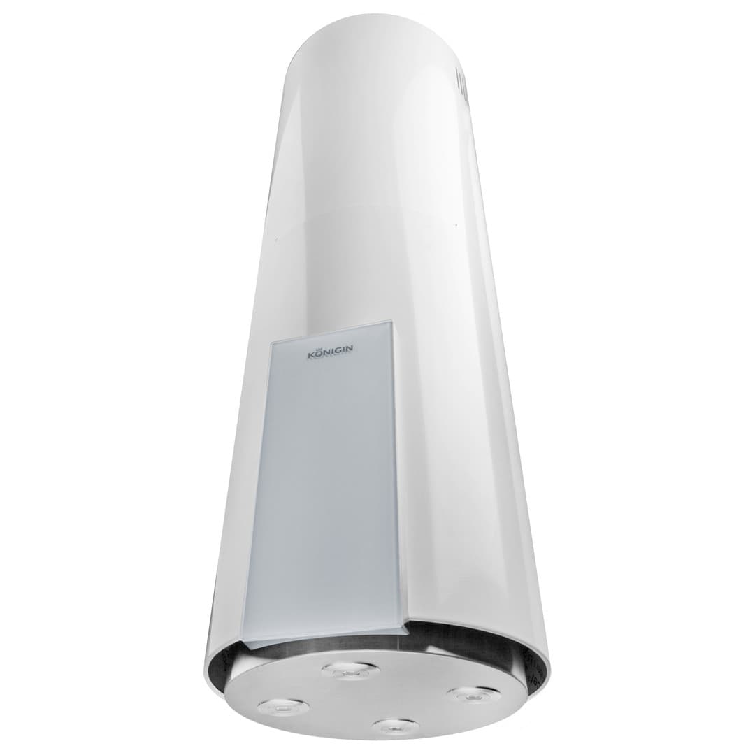 Островная вытяжка Konigin Equilibrium White Glass