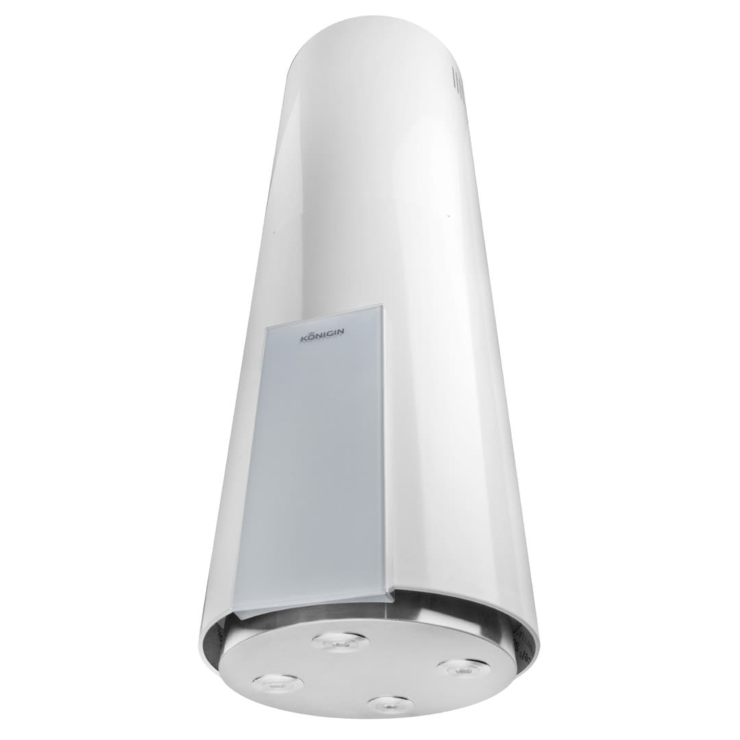 Островная вытяжка Konigin Equilibrium White Glass