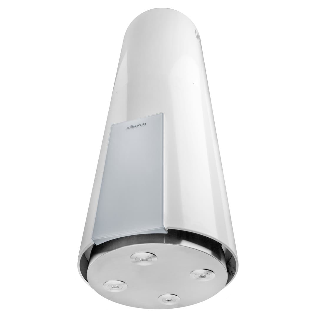 Островная вытяжка Konigin Equilibrium White Glass