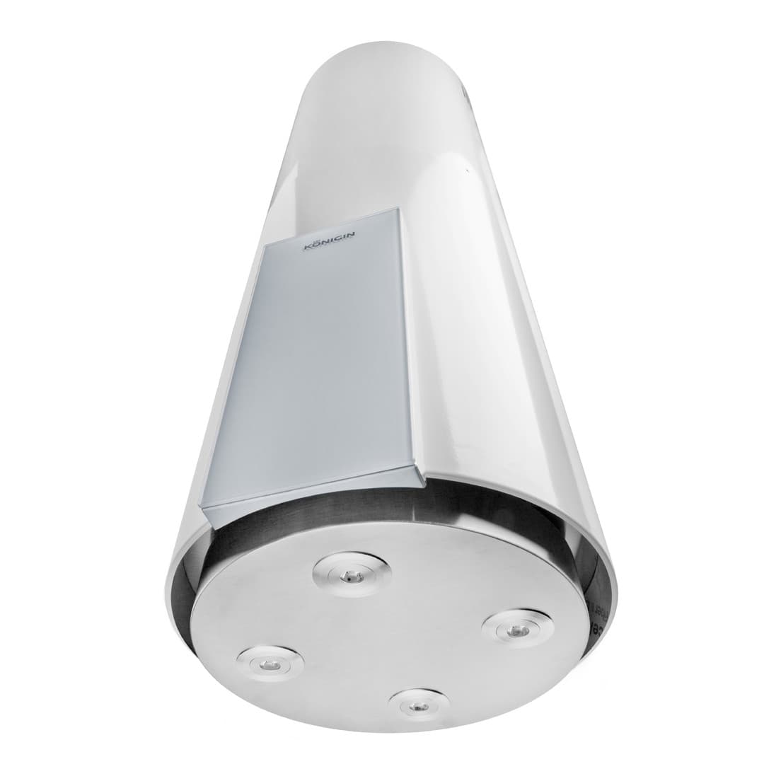 Островная вытяжка Konigin Equilibrium White Glass