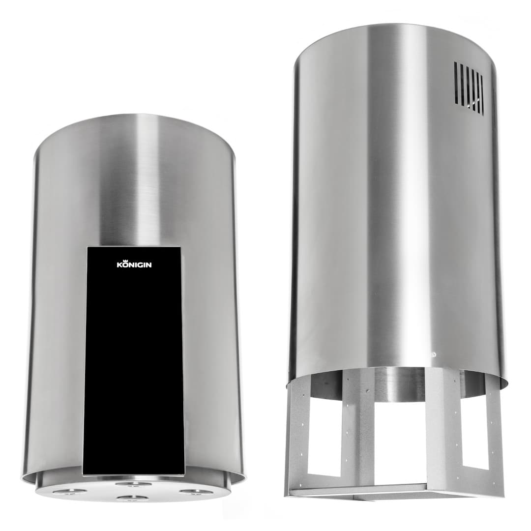 Островная вытяжка Konigin Equilibrium Steel Glass