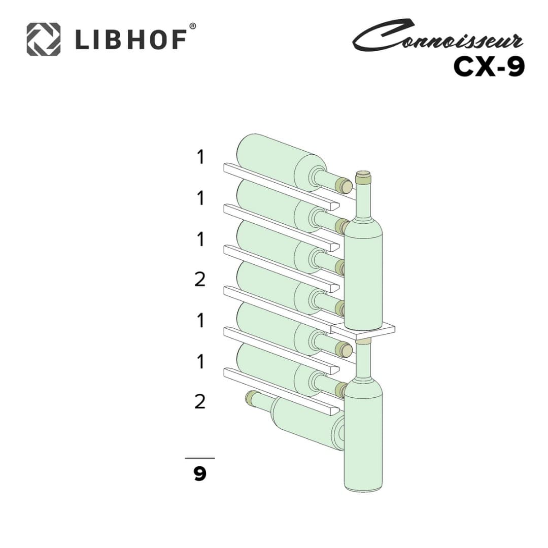 Встраиваемый винный шкаф Libhof CX-9 White