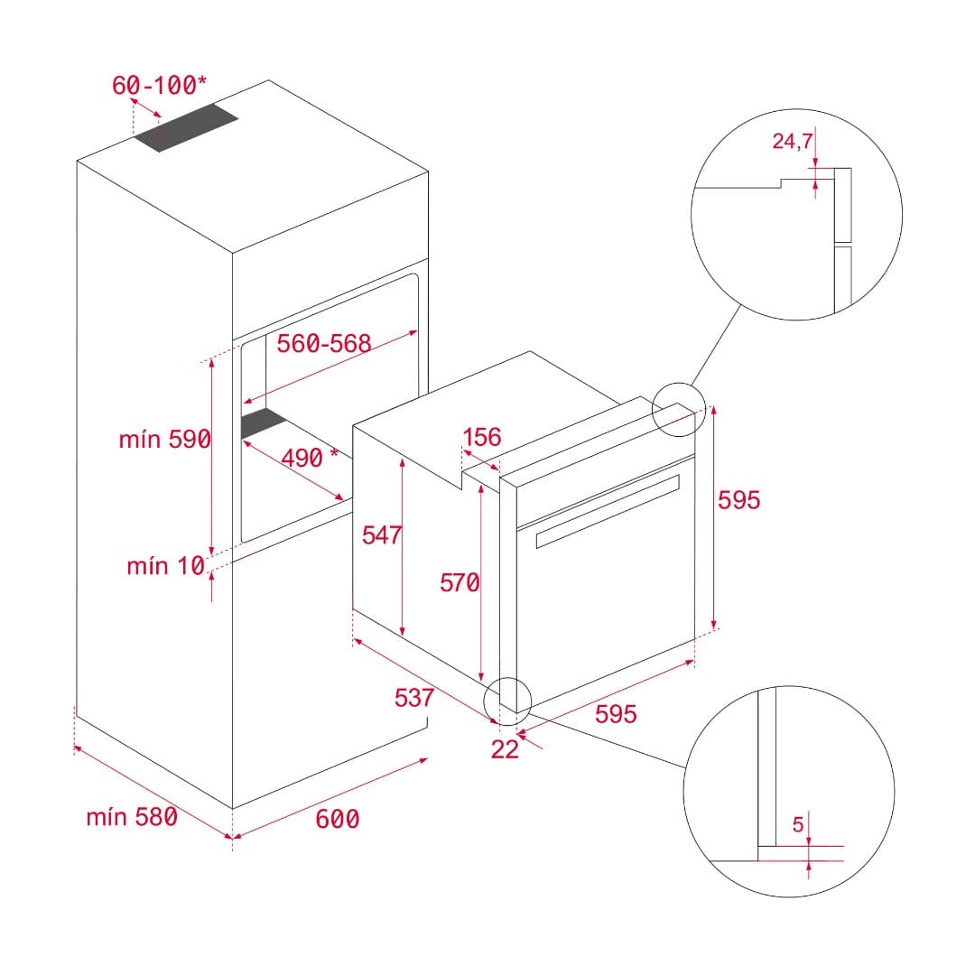 Газовый духовой шкаф Teka HSB 740 G SS