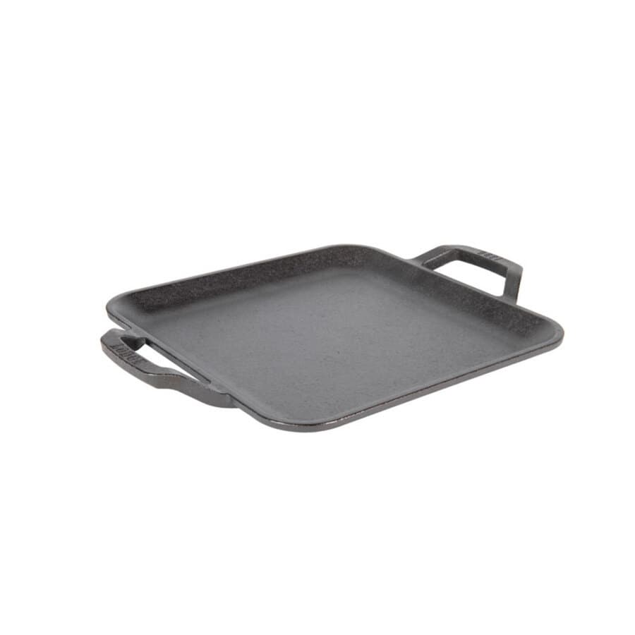 Сковорода Lodge Chef Collection LC11SGR квадратная с ручками 28 см, чугун, черный