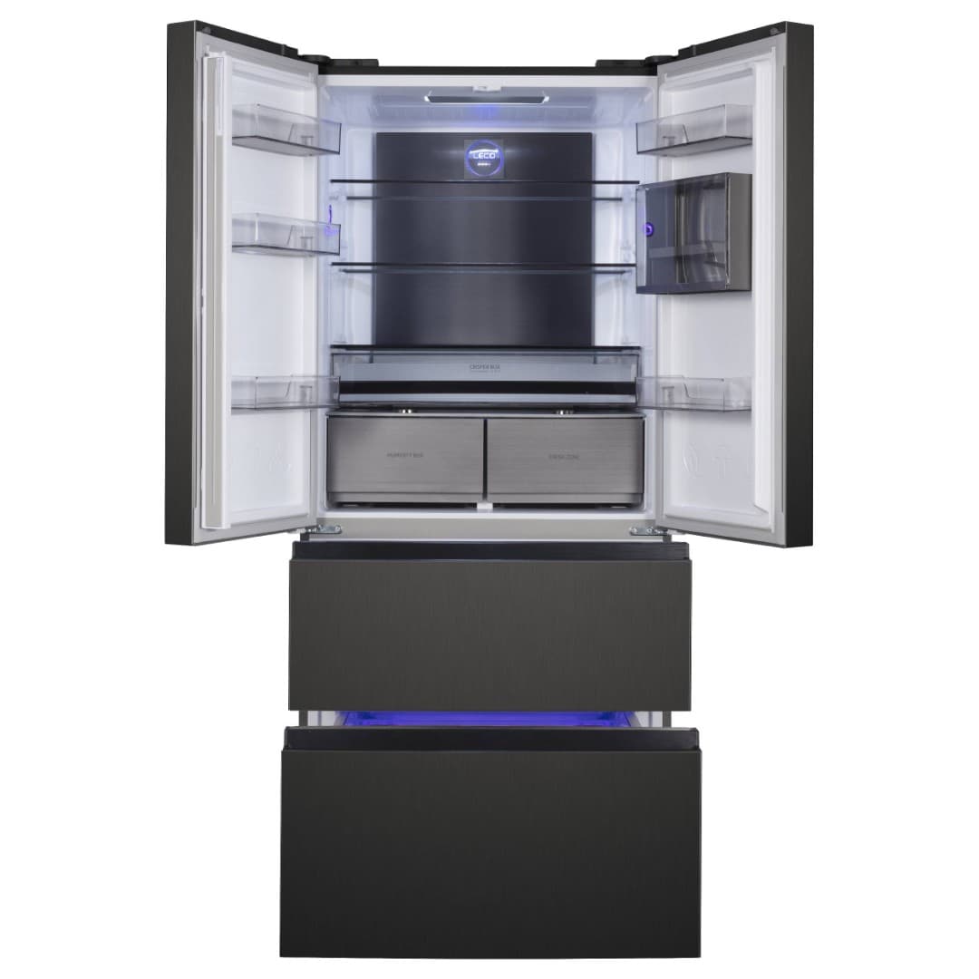 Отдельностоящий French door холодильник Korting KNFF 82535 XN