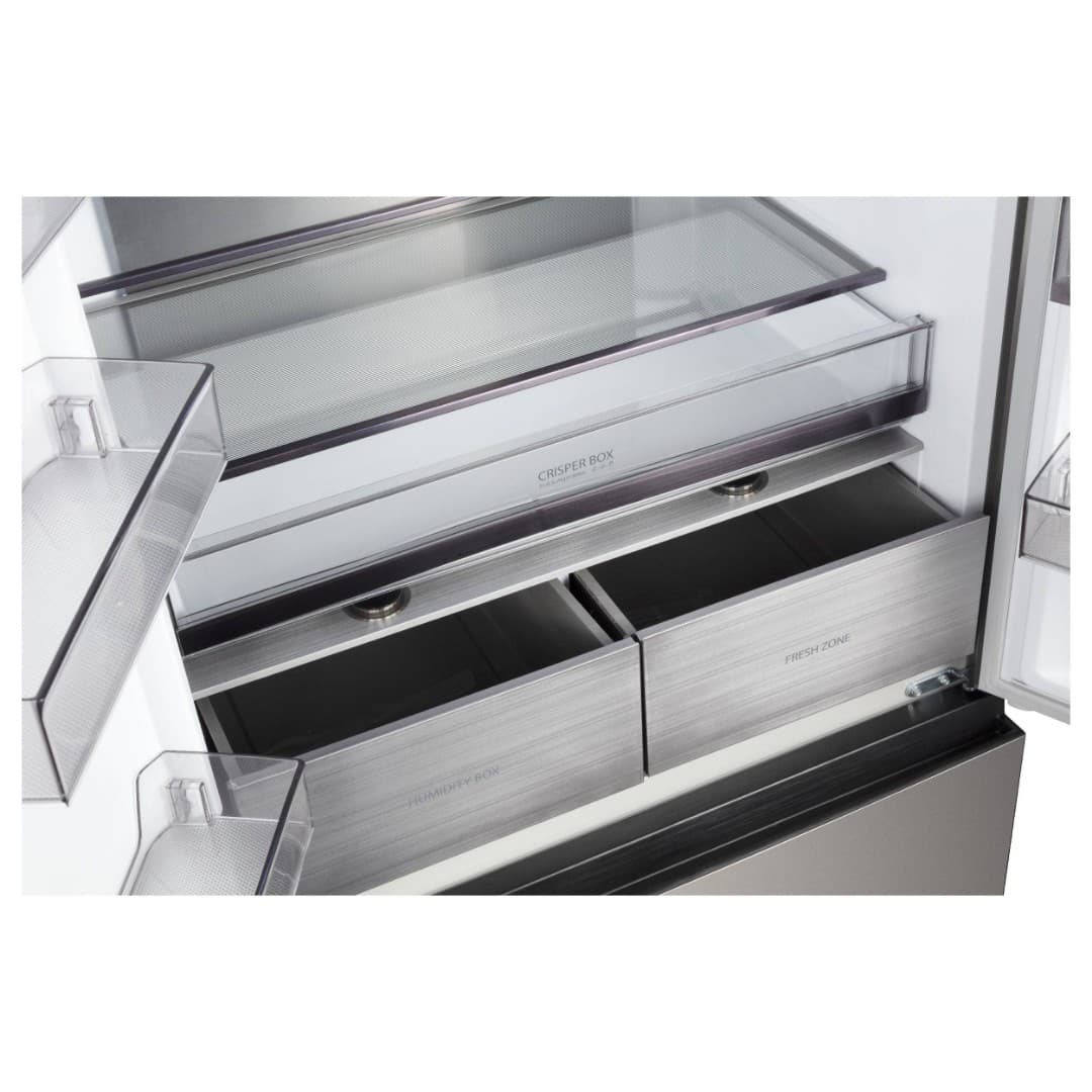 Отдельностоящий French door холодильник Korting KNFF 82535 XN