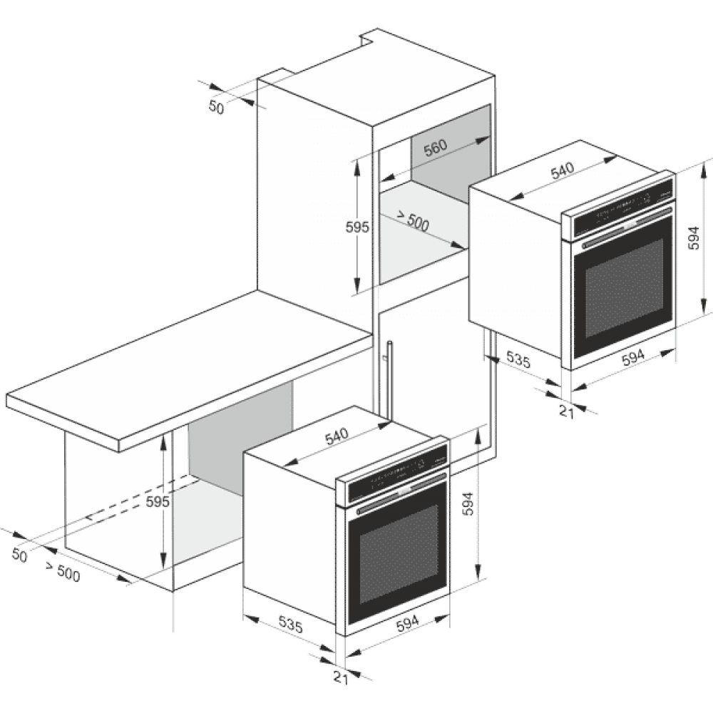 Газовый духовой шкаф Kaiser EG 6374 W