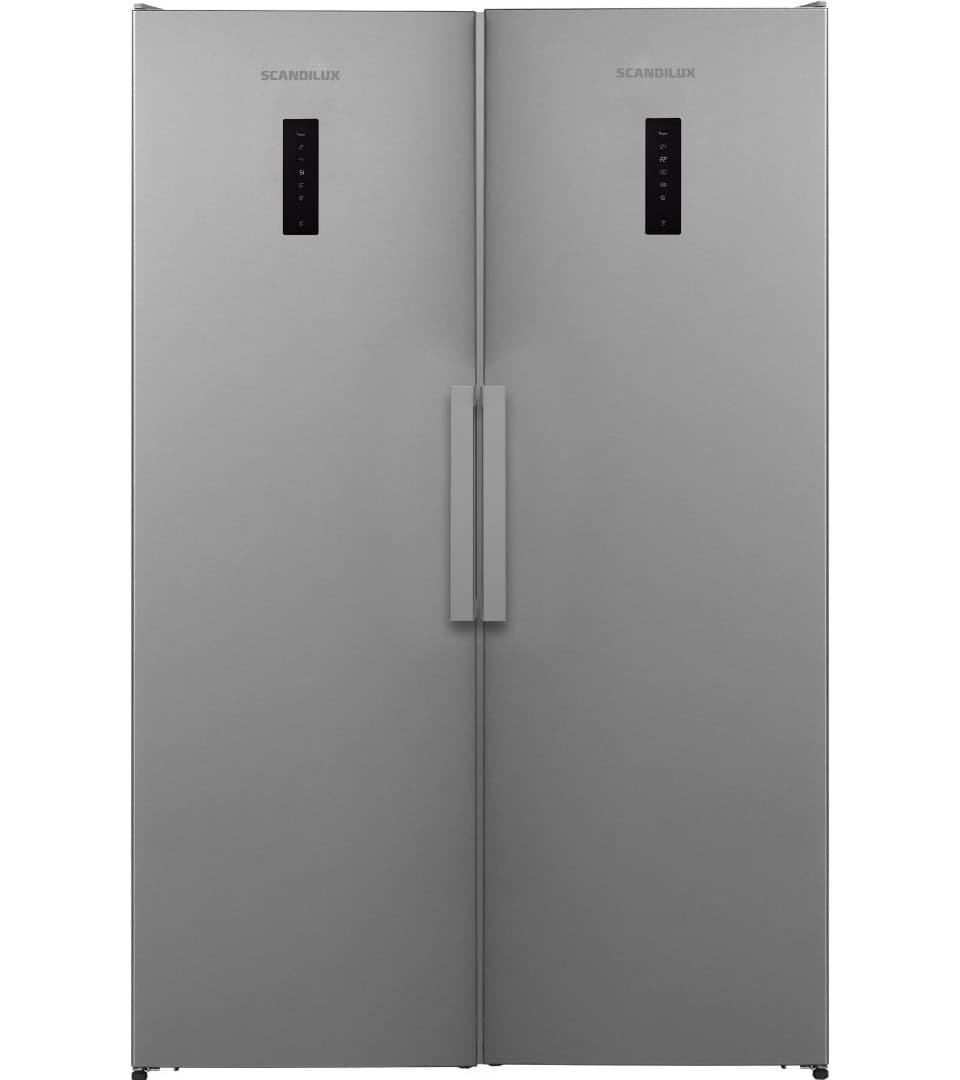 Отдельностоящий Side-by-Side холодильник SCANDILUX SBS711EZ12X