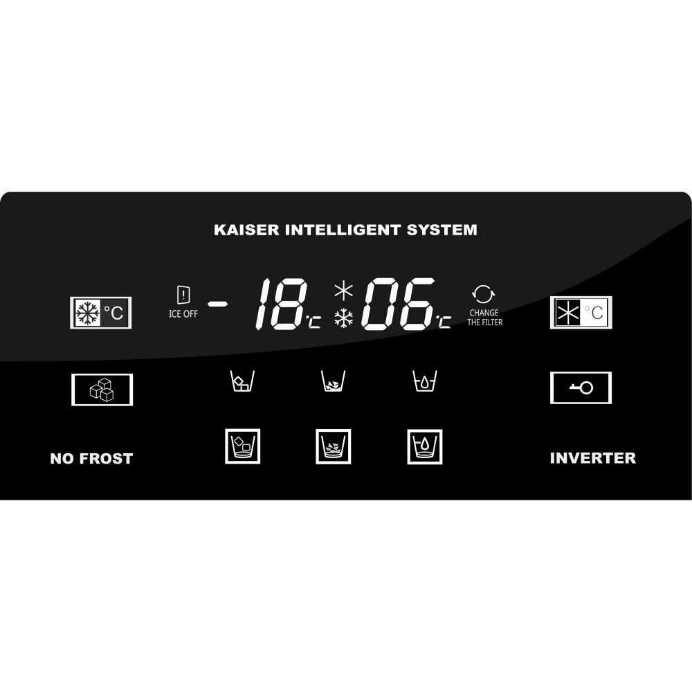 Отдельностоящий Side by Side холодильник Kaiser KS 90500 RS N