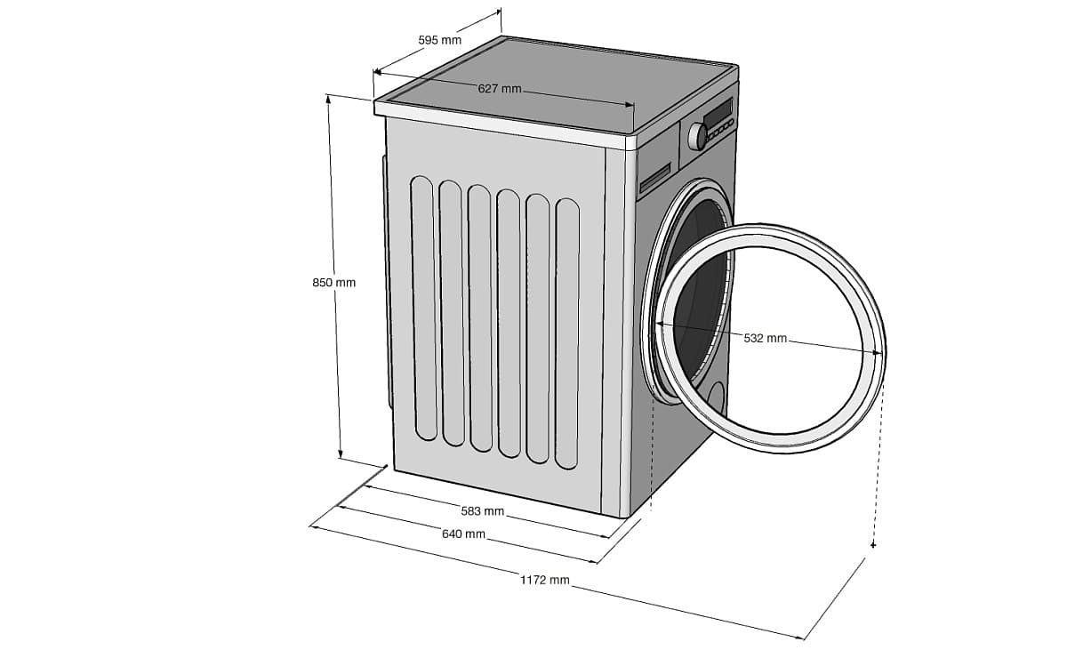 Отдельностоящая сушильная машина Korting KD 69IHP10 An