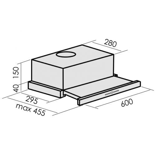 Встраиваемая вытяжка MBS GARDENIA 160 INOX