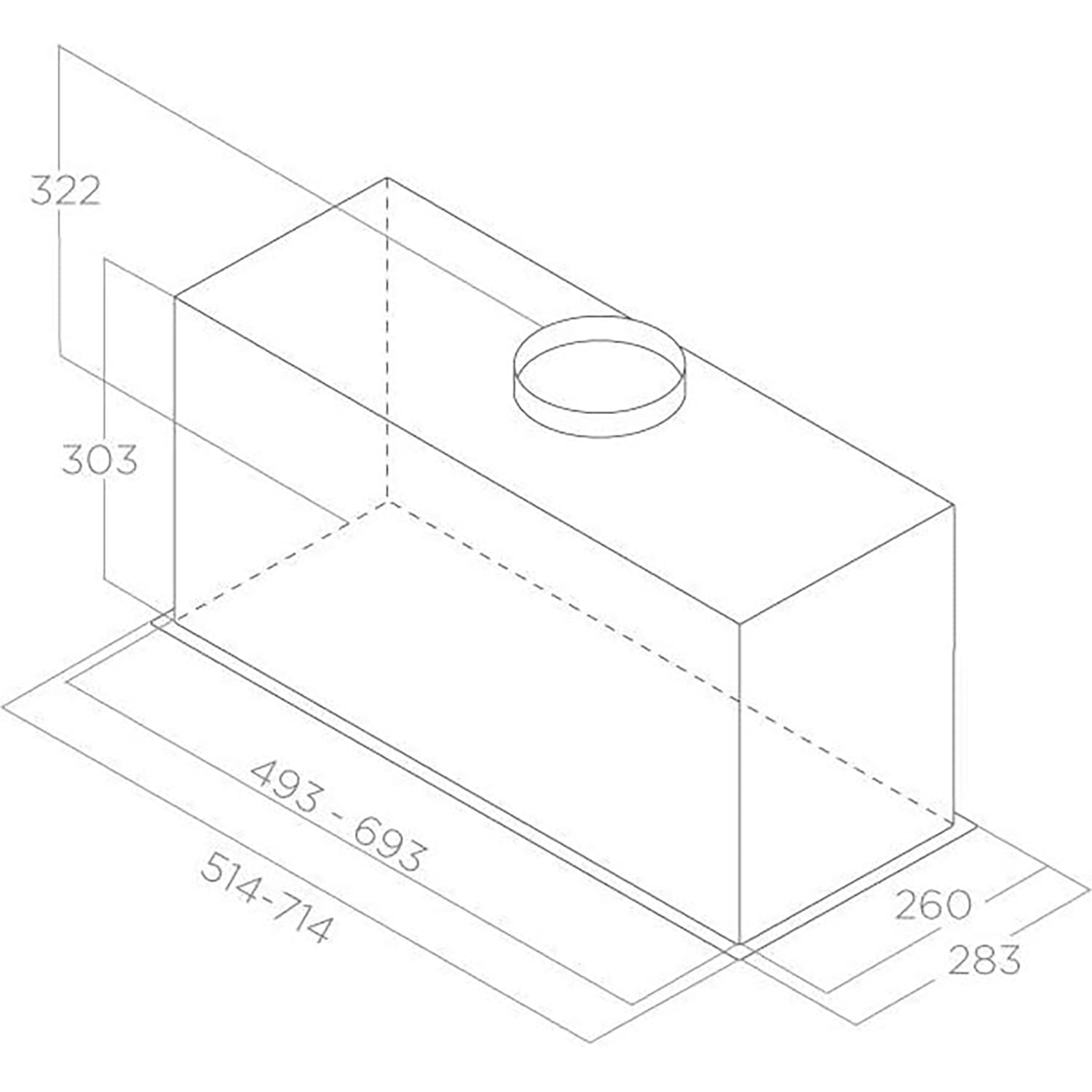 Встраиваемая вытяжка Elica LANE SENSOR @ IX/A/72