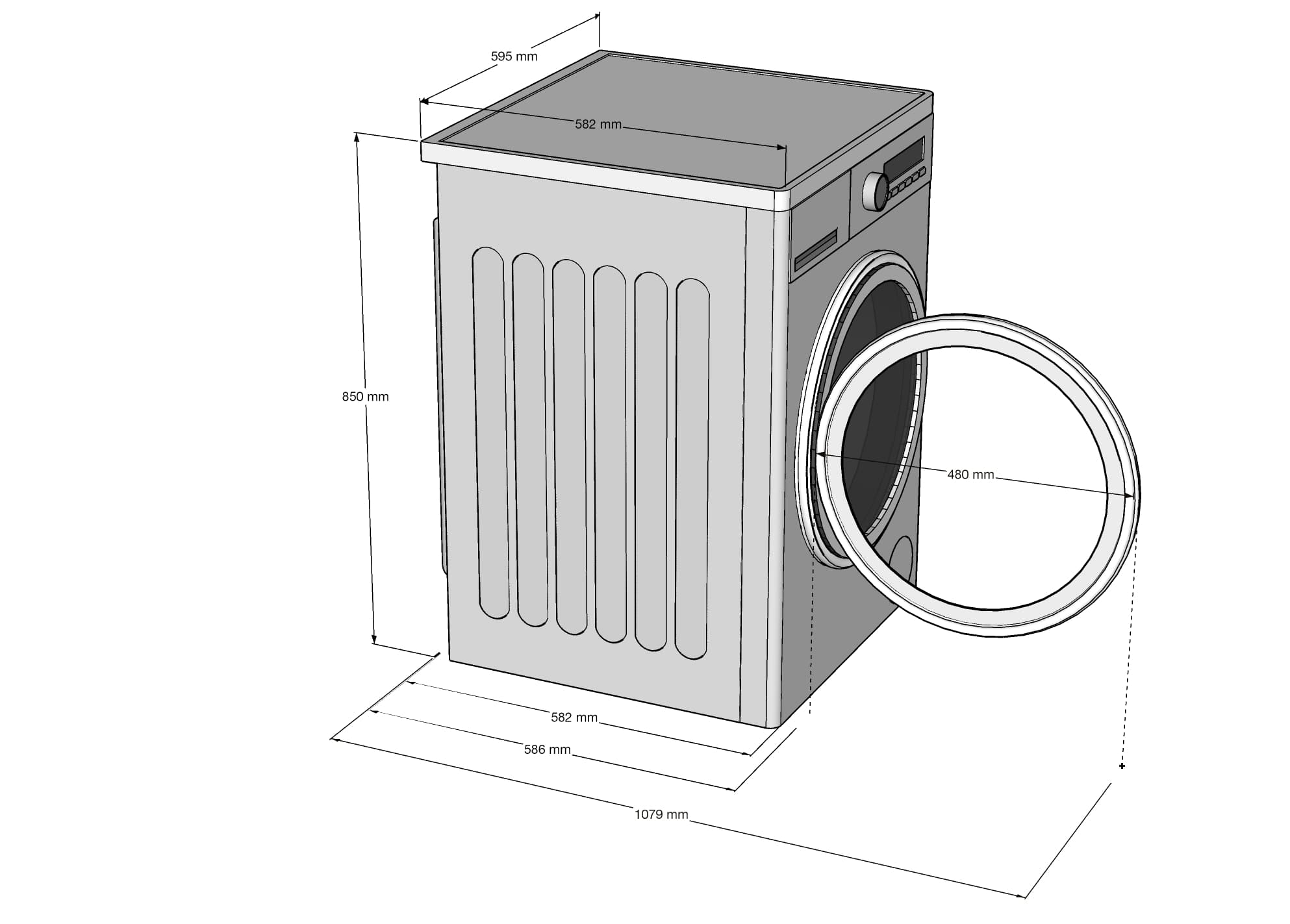 Стиральная машина с сушкой Korting KWD 60DS12106