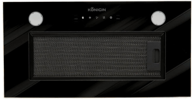 Встраиваемая вытяжка Konigin Flesh Up Full Black Glass 60