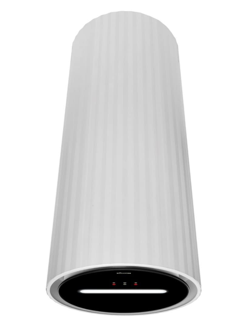 Пристенная вытяжка Konigin Adagio White Matte/Black Glass 35