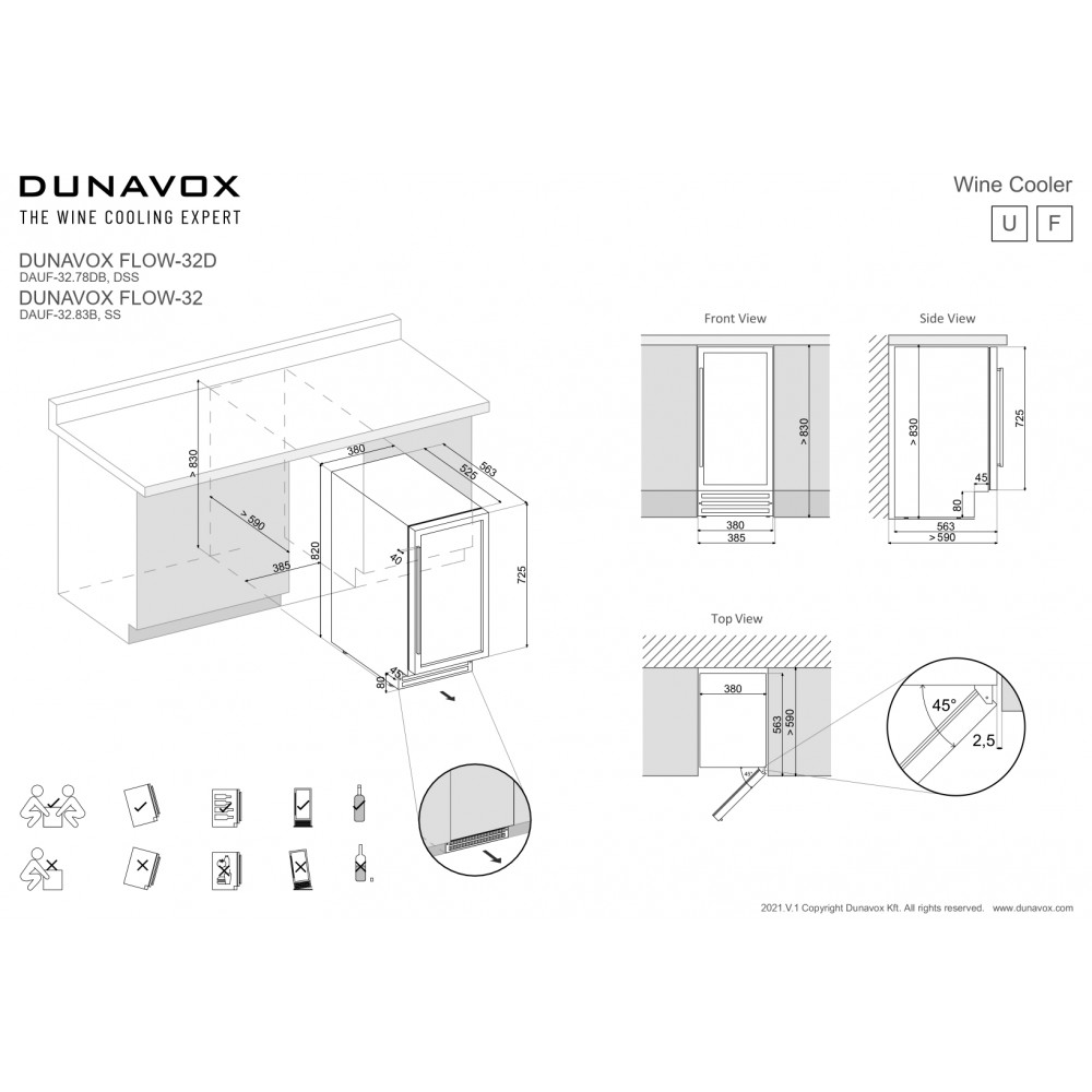 Ремонт винного шкафа dunavox