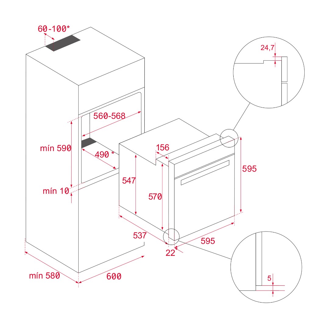 Газовый духовой шкаф Teka HSB 740 G SS