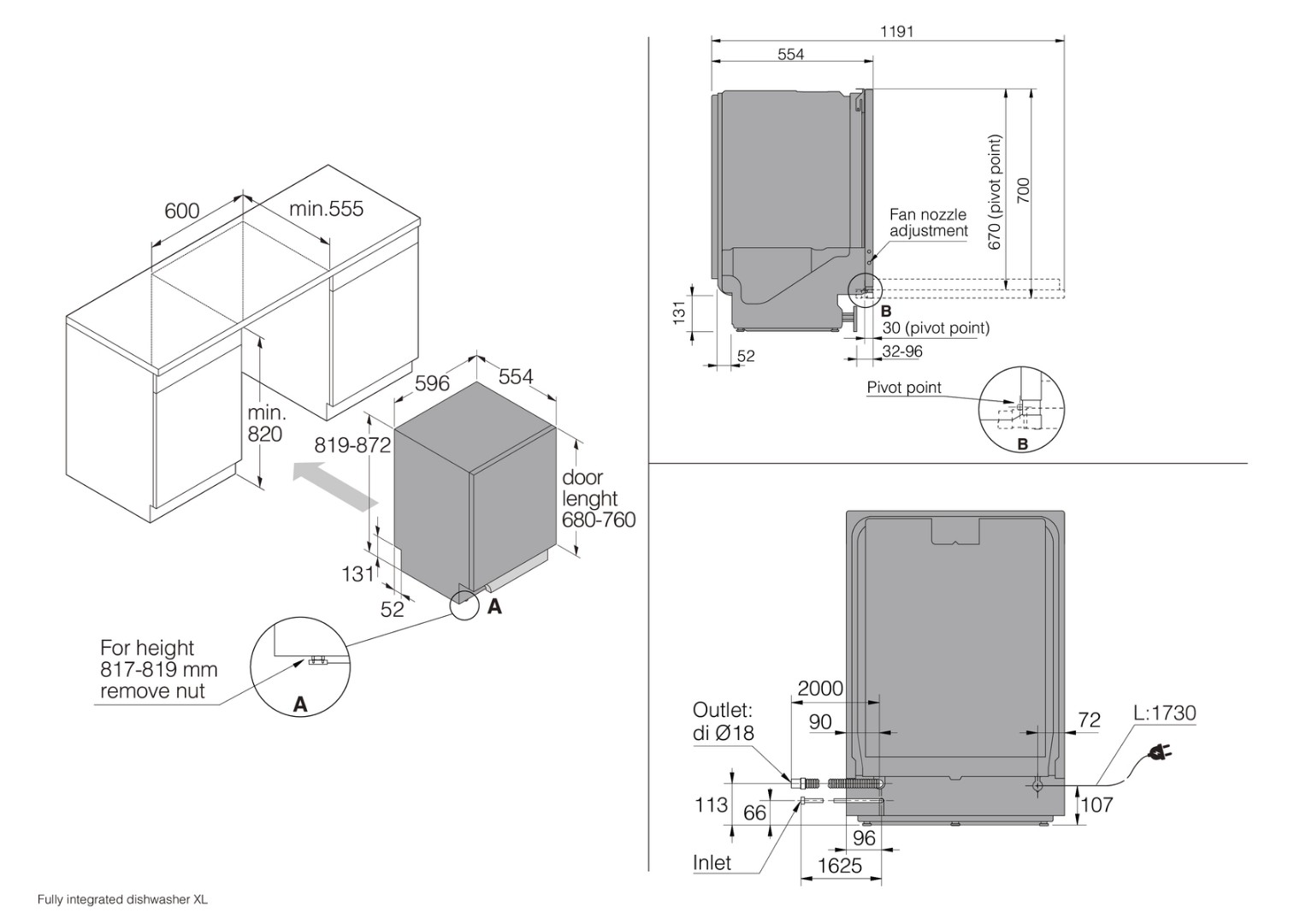 Встраиваемая посудомоечная машина Asko DSD746U