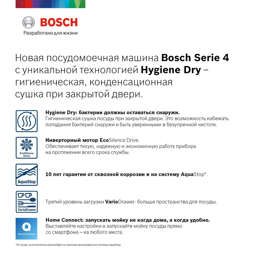 Встраиваемая посудомоечная машина Bosch SMV4HCX2IR купить в  Санкт-Петербурге в интернет-магазине BT-TECHNIKA c доставкой